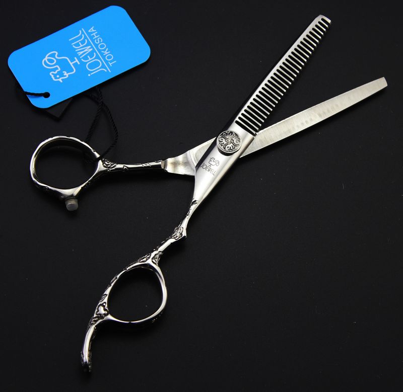 High-grade 6.0 inch stainless steel hair cutting / thinning scissors 9CR professional barber tool free shipping