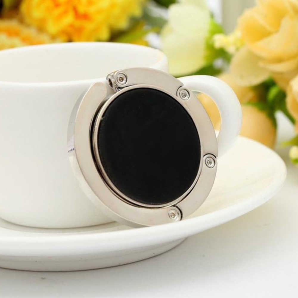 Wholesale Blank DIY Foldable Handbag Hanger Bag Purse Hanger Folding Hook Holder For Restaurant Table
