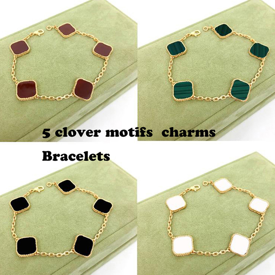 Silver Fashion Classic 4/Four Leaf Charm Bracelets Bangle Van Chain 18K Gold flower Shell Mother-of-Pearl for Women&Girl Wedding Designer Jewelry Designer Clover Gift
Silver Fashion Classic 4/Four Leaf Charm Bracelets Bangle Van Chain 18K Gold flower Shell Mother-of-Pearl for Women&Girl Wedding Designer Jewelry Designer Clover Gift