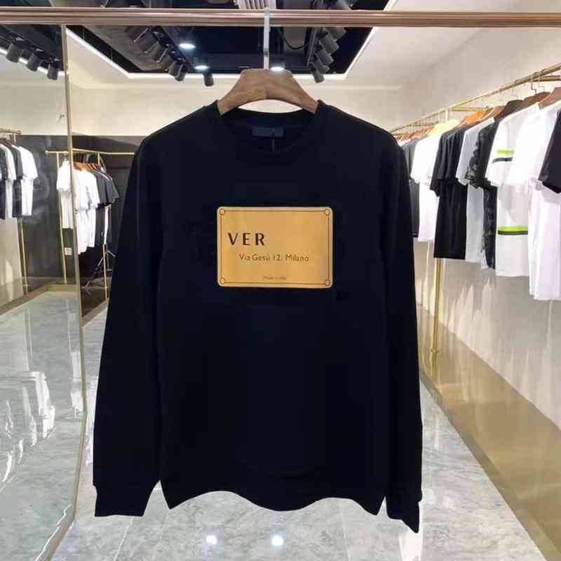 Vers Designer Sweater Luxury Brand Medusa Sweatshirt Printed Crewneck Hoodie Loose Oversize Cotton Long Sleeve T-Shirt Pullover Men's and Women's Sweaters, Black
Vers Designer Sweater Luxury Brand Medusa Sweatshirt Printed Crewneck Hoodie Loose Oversize Cotton Long Sleeve T-Shirt Pullover Men's and Women's Sweaters, Black
