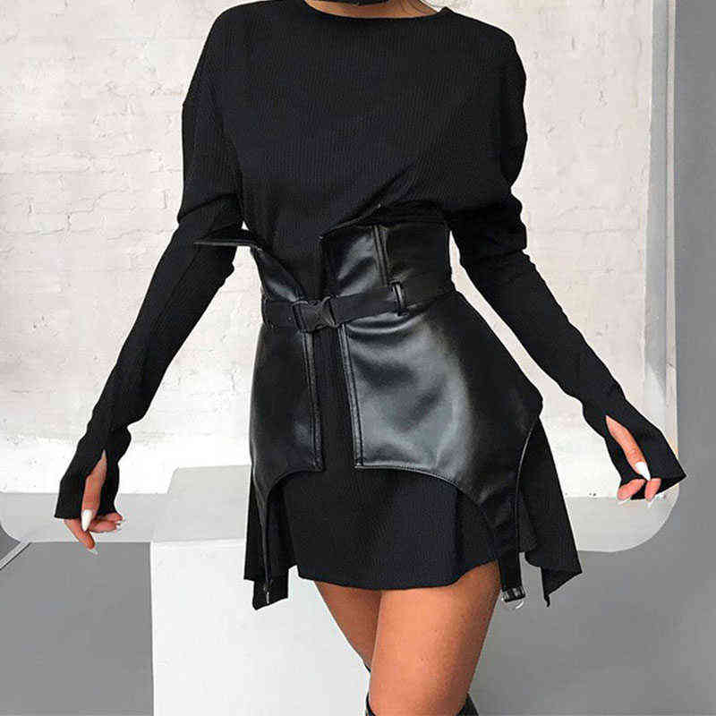Black PU Leather Belt Buckle Corset Women Spring 2021 Fashion Slim Streetwear Elegant Ladies Corsets Y220419
Black PU Leather Belt Buckle Corset Women Spring 2021 Fashion Slim Streetwear Elegant Ladies Corsets Y220419