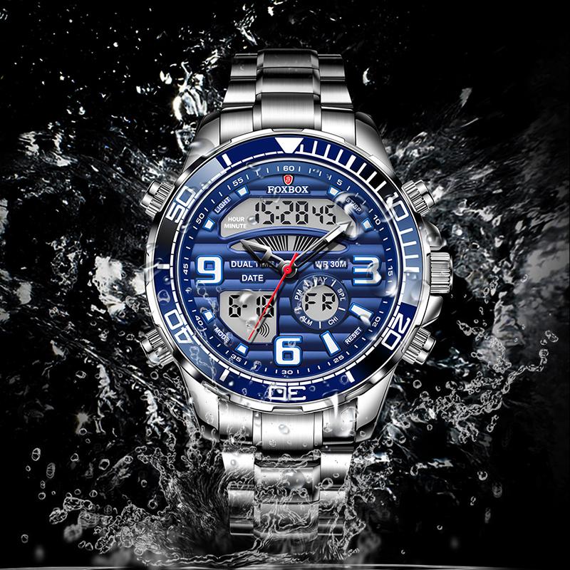 Wristwatches Digital Watches For Men Multifunction Quartz Man Watch 3Bar Waterproof Wristwatch Sport Chronograph WristwatchesWristwatches, Silver blue-07a
Wristwatches Digital Watches For Men Multifunction Quartz Man Watch 3Bar Waterproof Wristwatch Sport Chronograph WristwatchesWristwatches, Silver blue-07a
