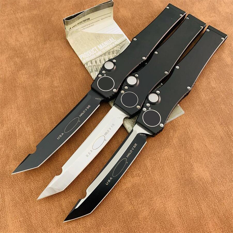 3Models HaIo-V Tanto Knife 4.6" Satin 150-4 Single action Tactical Survival gear knives with kydex sheath