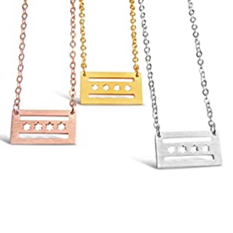Pendant Necklaces Chicago Flag Necklace Choker Ketting Stainless Steel Chain Star For Women Fashion Jewelry ChristmasPendant
Pendant Necklaces Chicago Flag Necklace Choker Ketting Stainless Steel Chain Star For Women Fashion Jewelry ChristmasPendant