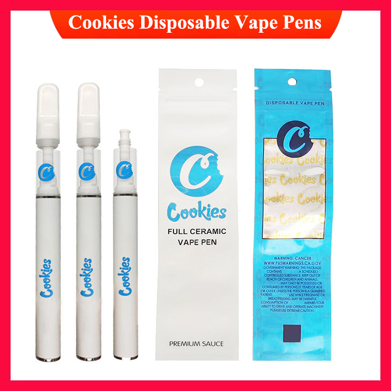 Cookies Electronic Cigarettes Full Ceramic Carts Disposable Vape Pen 1.0ml 0.5ml Bottom Rechargeable Starter Kit Packaging Bags 290mAh Battery Empty Vaporizer
Cookies Electronic Cigarettes Full Ceramic Carts Disposable Vape Pen 1.0ml 0.5ml Bottom Rechargeable Starter Kit Packaging Bags 290mAh Battery Empty Vaporizer