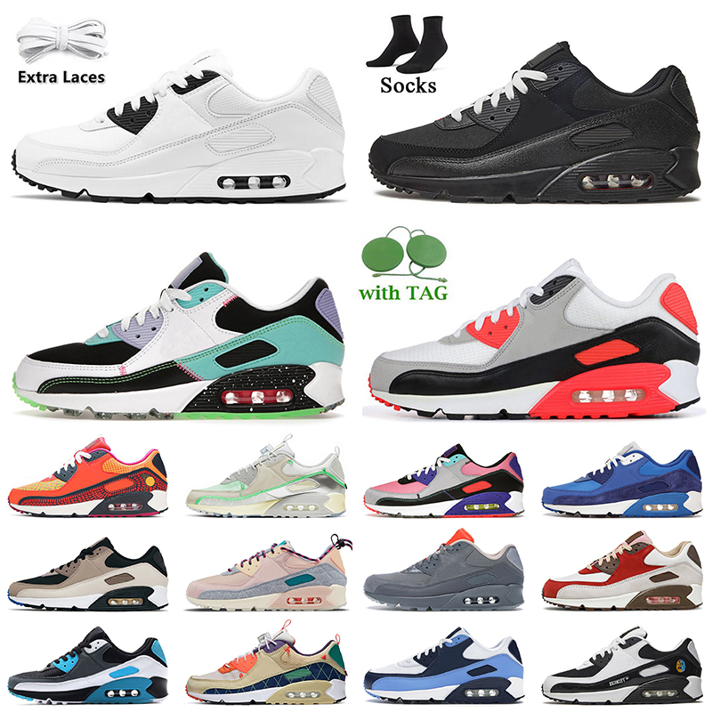 90 Running Shoes for men women white black Bred Infrared Trail Team Gold Stone Cool Grey UNC Navy Blue 2022 Fashion outdoor sports mesh trainers sneakers big size 12, A2 mesh triple white 36-46
90 Running Shoes for men women white black Bred Infrared Trail Team Gold Stone Cool Grey UNC Navy Blue 2022 Fashion outdoor sports mesh trainers sneakers big size 12, A2 mesh triple white 36-46