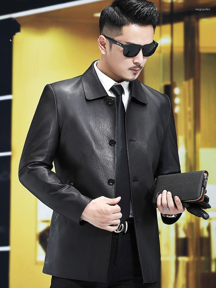 Men's Leather & Faux Genuine Clothes Mens Long Type Goat Skin Lapel Jacket Male Spring And Autumn Coat Deer Pattern, Black
Men's Leather & Faux Genuine Clothes Mens Long Type Goat Skin Lapel Jacket Male Spring And Autumn Coat Deer Pattern, Black