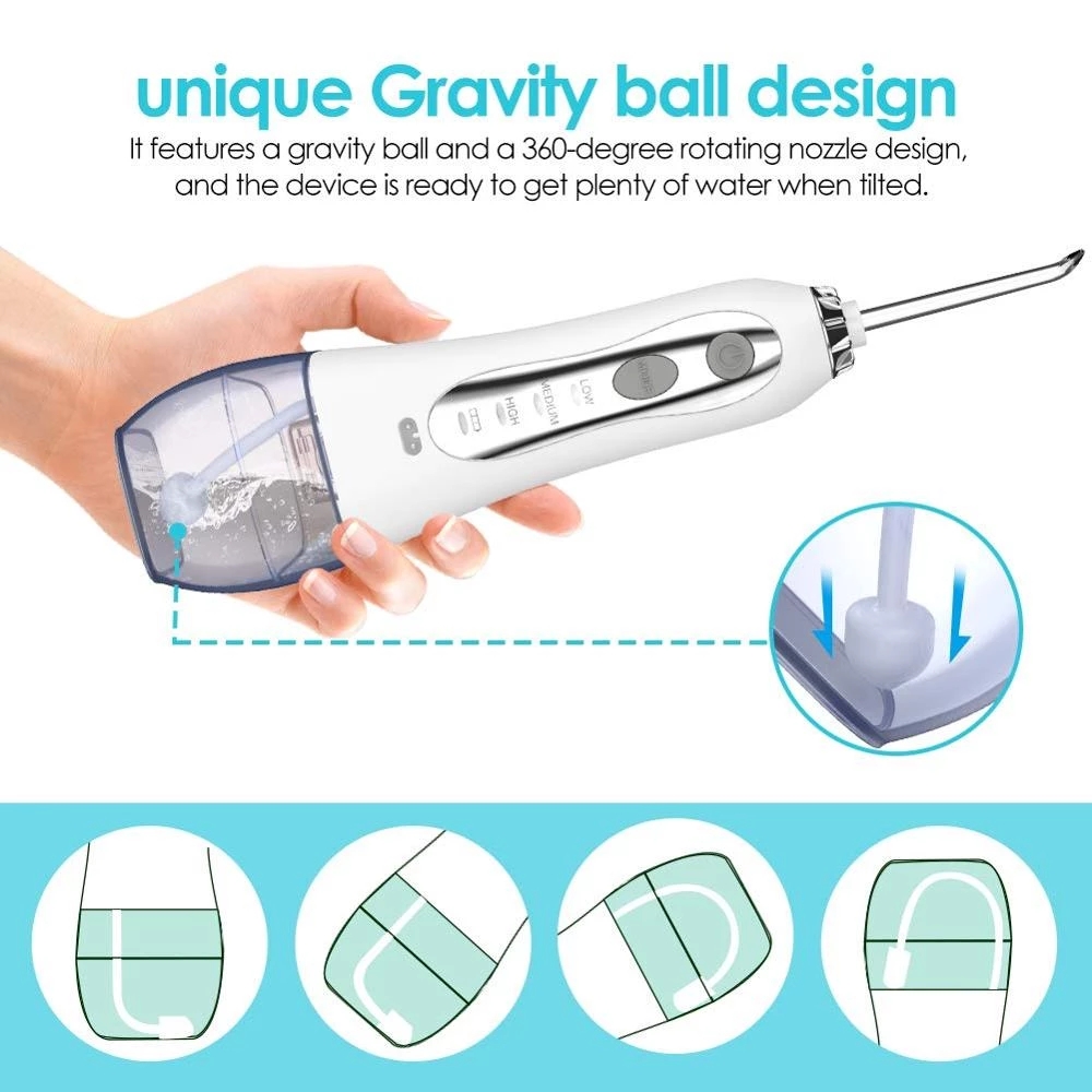 Water Flosser Dental Oral Irrigator for Teeth Cleaner Portable Waterproof Oral Irrigator Dental USB Rechargeable 300ml Tank Rabe
Water Flosser Dental Oral Irrigator for Teeth Cleaner Portable Waterproof Oral Irrigator Dental USB Rechargeable 300ml Tank Rabe