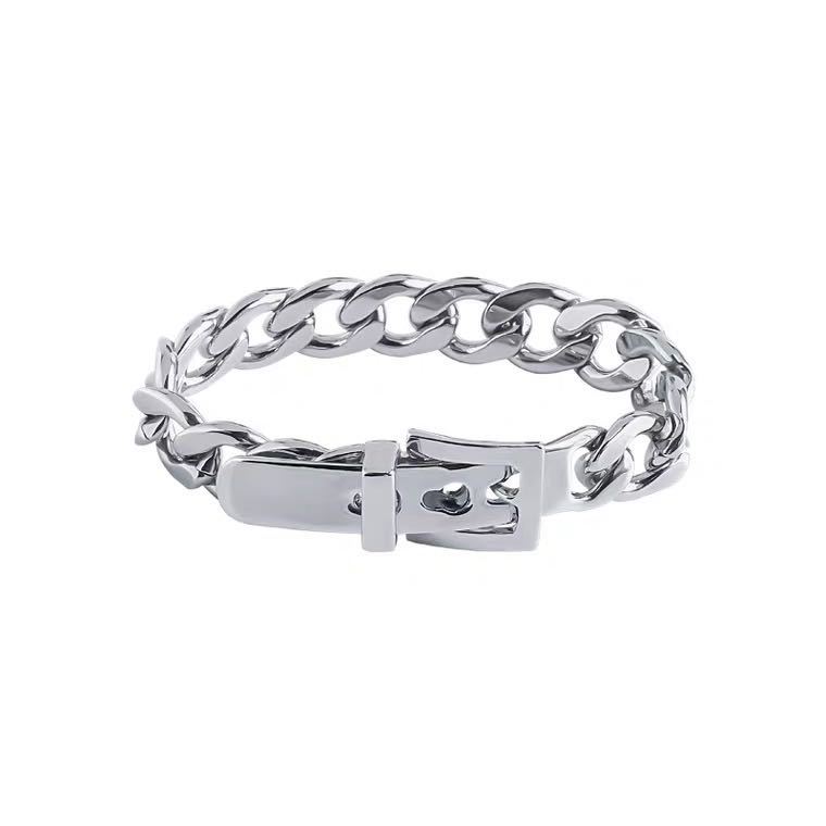 Link, Chain AENSOA Classic Silver Color Metal Bracelets For Women Men Statement Alloy Belt Shape Bangle Unisex Fashion Jewelry Party Gift
Link, Chain AENSOA Classic Silver Color Metal Bracelets For Women Men Statement Alloy Belt Shape Bangle Unisex Fashion Jewelry Party Gift