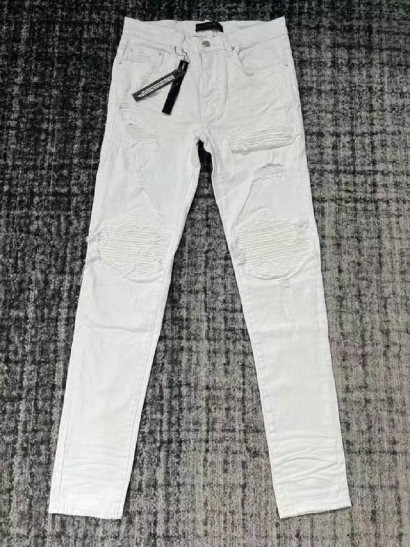 HM583 High quality Mens jeans, White