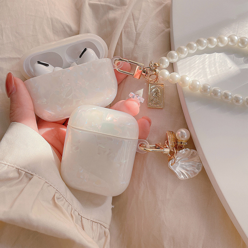 Luxury shell Pearl Case for Apple Airpods 1 2 3 Bracelet Chain AirPods Pro Bluetooth Earphone Accessories Box
Luxury shell Pearl Case for Apple Airpods 1 2 3 Bracelet Chain AirPods Pro Bluetooth Earphone Accessories Box