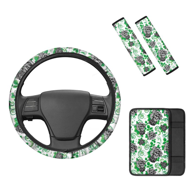 Steering Wheel Covers Hawaiian Flowers Prints Seat Belt Cushion Shoulder Strap Comfortable Car Center Console Cover Non-skid CoverSteering
Steering Wheel Covers Hawaiian Flowers Prints Seat Belt Cushion Shoulder Strap Comfortable Car Center Console Cover Non-skid CoverSteering