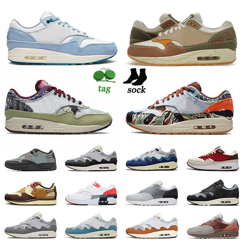 Mens Women Patta 1 87 OG Running Shoes High Quality Trainers Wabi Sabi Monarch Black Grey Cactus Jack Premium Concepts Heavy Obsidian Designer Sneakers Sports, D28 triple black 40-45
Mens Women Patta 1 87 OG Running Shoes High Quality Trainers Wabi Sabi Monarch Black Grey Cactus Jack Premium Concepts Heavy Obsidian Designer Sneakers Sports, D28 triple black 40-45