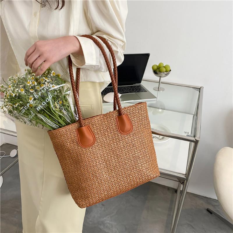 Evening Bags Large Capacity Straw Women Handbag Tote Bag Female Handwoven Summer Beach Holiday Simple Weave Shoulder Top-Handle BagsEvening, Beige
Evening Bags Large Capacity Straw Women Handbag Tote Bag Female Handwoven Summer Beach Holiday Simple Weave Shoulder Top-Handle BagsEvening, Beige