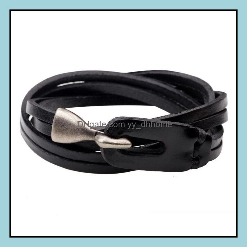 Charm Bracelets Jewelry Men Leather Handmade Wrap Wristbands Bangles For Man Fashion Jewerly Wholesale 0783Wh Drop Delivery 2021 K6Fhd
Charm Bracelets Jewelry Men Leather Handmade Wrap Wristbands Bangles For Man Fashion Jewerly Wholesale 0783Wh Drop Delivery 2021 K6Fhd