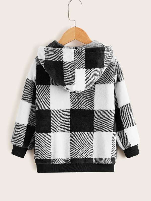 Toddler Boys Buffalo Zip Up Hooded Jacket SHE