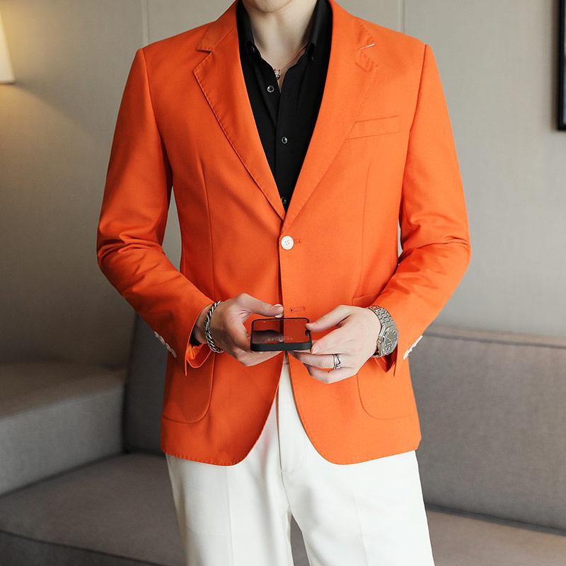 Men's Suits & Blazers Autumn Korean Style Simple Solid Color Red Suit Men Casual Slim Back Slit Thin Section For S-XXLMen's, Green
Men's Suits & Blazers Autumn Korean Style Simple Solid Color Red Suit Men Casual Slim Back Slit Thin Section For S-XXLMen's, Green