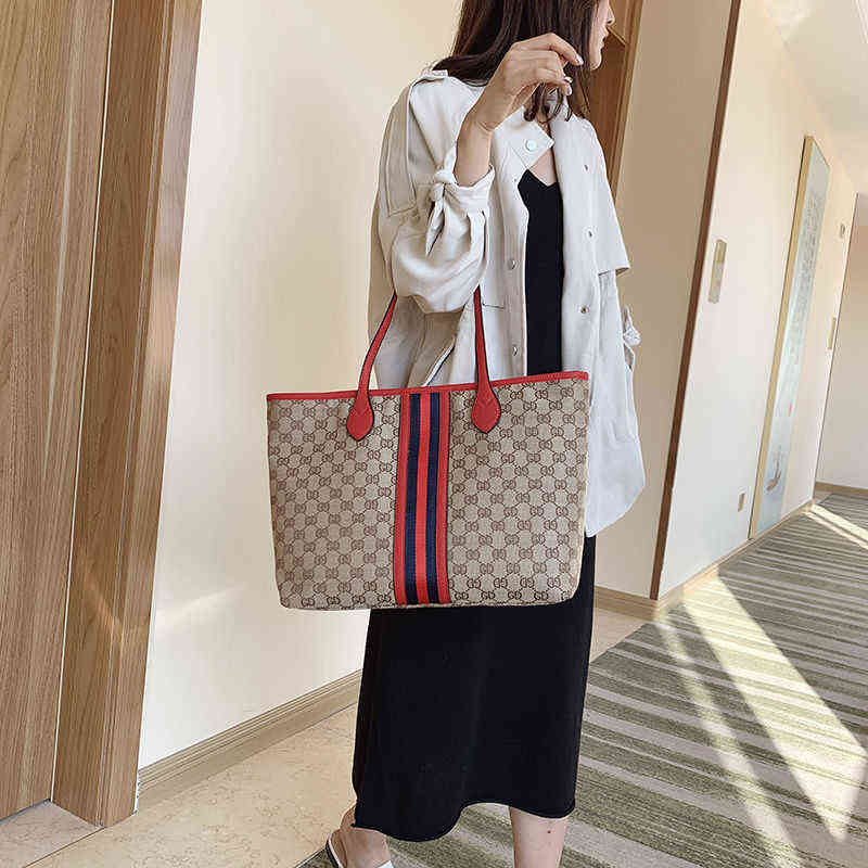 Handbags Outlet High sense versatile women's tot large printed single shoulder bag, Black
Handbags Outlet High sense versatile women's tot large printed single shoulder bag, Black