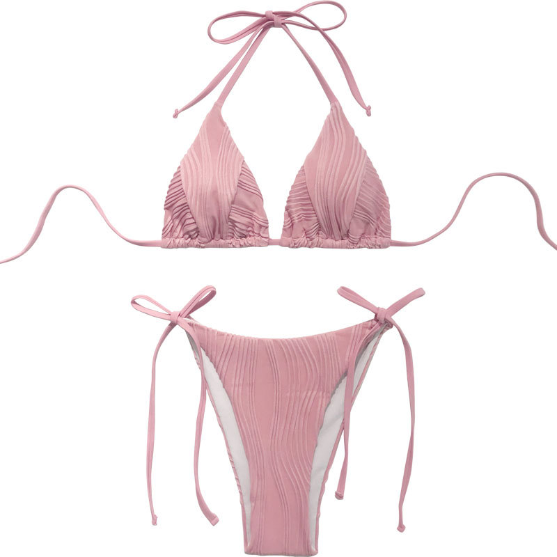 Sexy Bikini Women Swimsuit Push-up Bra Bikini Set Two Piece Swimwear High Cut Bathing Suit Beachwear Lace Up Bikinis