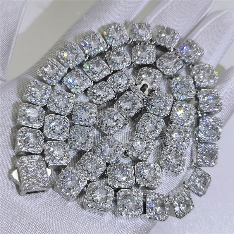 High Quality 18K Yellow White Gold Color 10mm 16-24inches Miami Cuban Link Chain Necklace for Men Women Jewelry