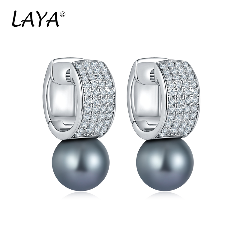 Laya 925 Sterling Silver Fashion Sweet Pearl Shining Clear Cubic Zircon Cilp Earrings For Women Wedding Elegant Luxury Original Jewelry
Laya 925 Sterling Silver Fashion Sweet Pearl Shining Clear Cubic Zircon Cilp Earrings For Women Wedding Elegant Luxury Original Jewelry