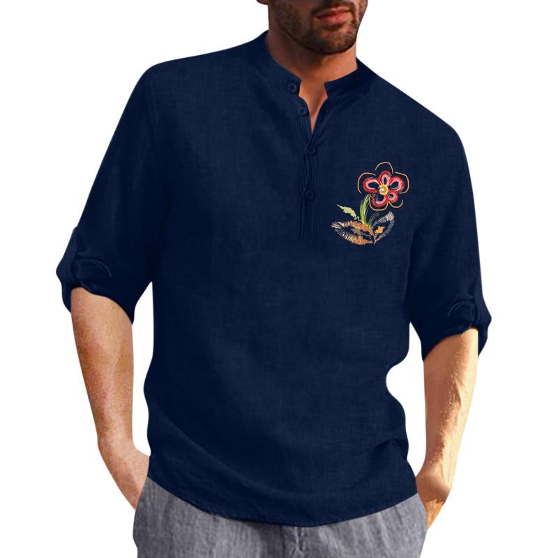 Men's Casual Shirts Mens Turn Down Collar Crotch Shirt Men Cotton Linen Print Fashion Top Blouse Loose White Long Sleeve MenMen's, Light blue
Men's Casual Shirts Mens Turn Down Collar Crotch Shirt Men Cotton Linen Print Fashion Top Blouse Loose White Long Sleeve MenMen's, Light blue