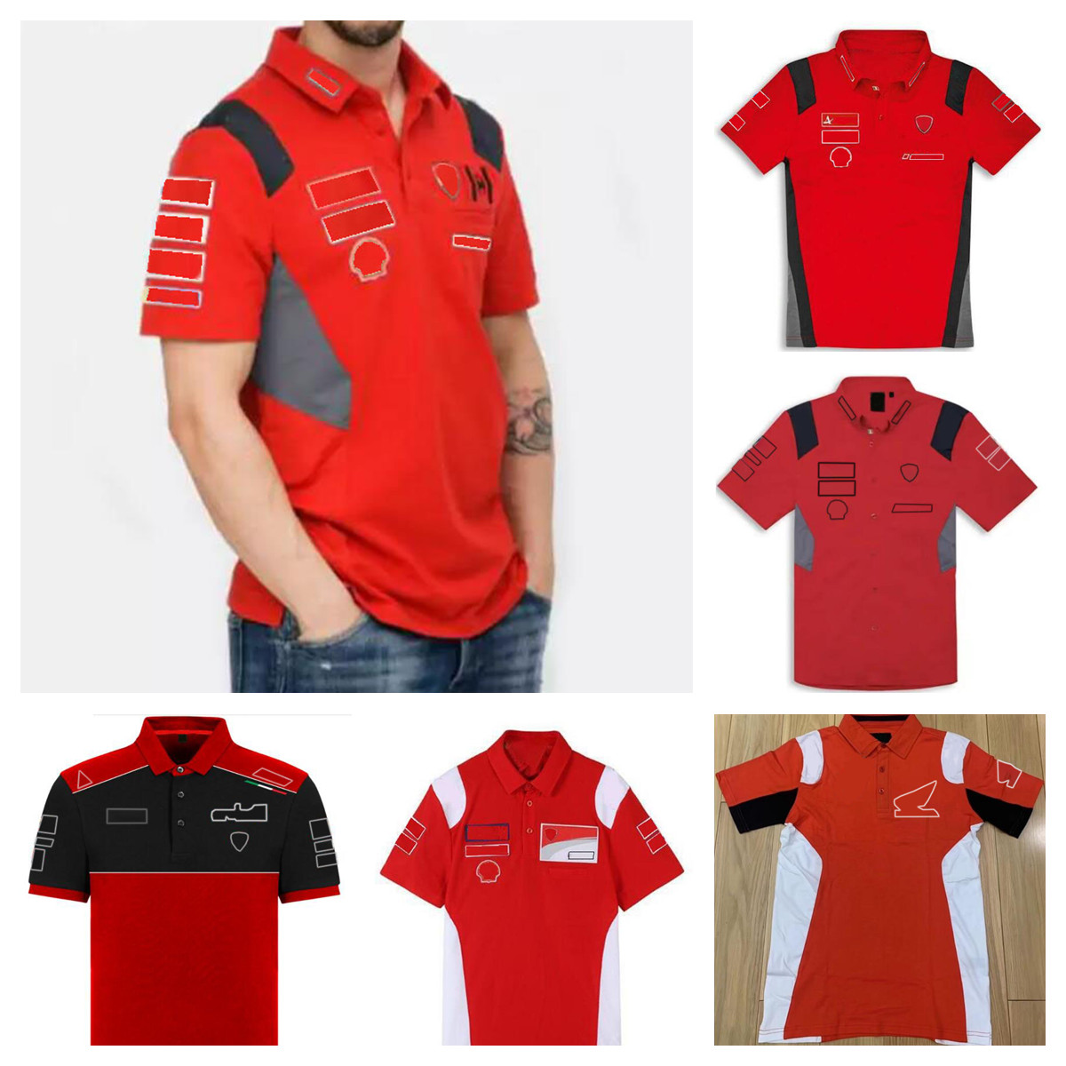 New motorcycle POLO shirt summer team short-sleeved T-shirt with the same customization 
New motorcycle POLO shirt summer team short-sleeved T-shirt with the same customization