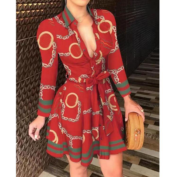 2022 Summer New Women Printed Long Skirt Luxury V Neck long Sleeve Vintage Shirt Dress Elegant Fashion Clothes Vestidos Ladies Length, 02
2022 Summer New Women Printed Long Skirt Luxury V Neck long Sleeve Vintage Shirt Dress Elegant Fashion Clothes Vestidos Ladies Length, 02