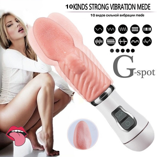 10 Modes Oral Licking Tongue Vibrators for Women G-spot Clitoris Stimulation Powerful Vibrator Female Sex Toys Adults 18 220317