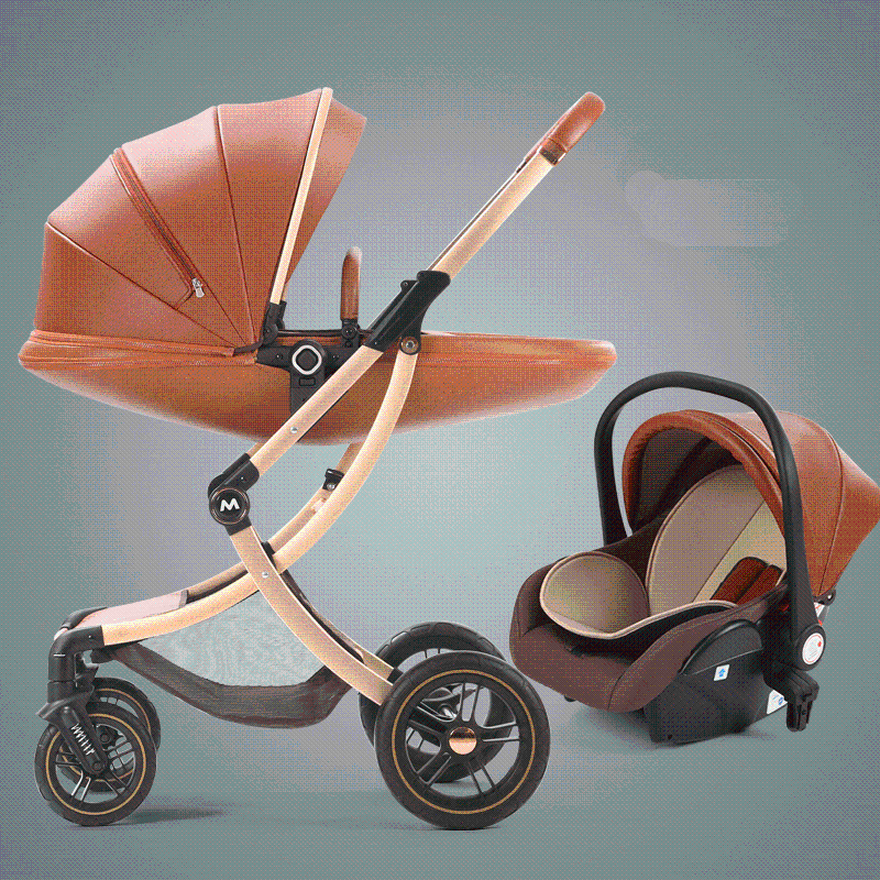 Strollers Luxury Baby Stroller 3 in 1 Carriage with Car Seat Eggshell Born Leather High Landscapestrollers05
Strollers Luxury Baby Stroller 3 in 1 Carriage with Car Seat Eggshell Born Leather High Landscapestrollers05