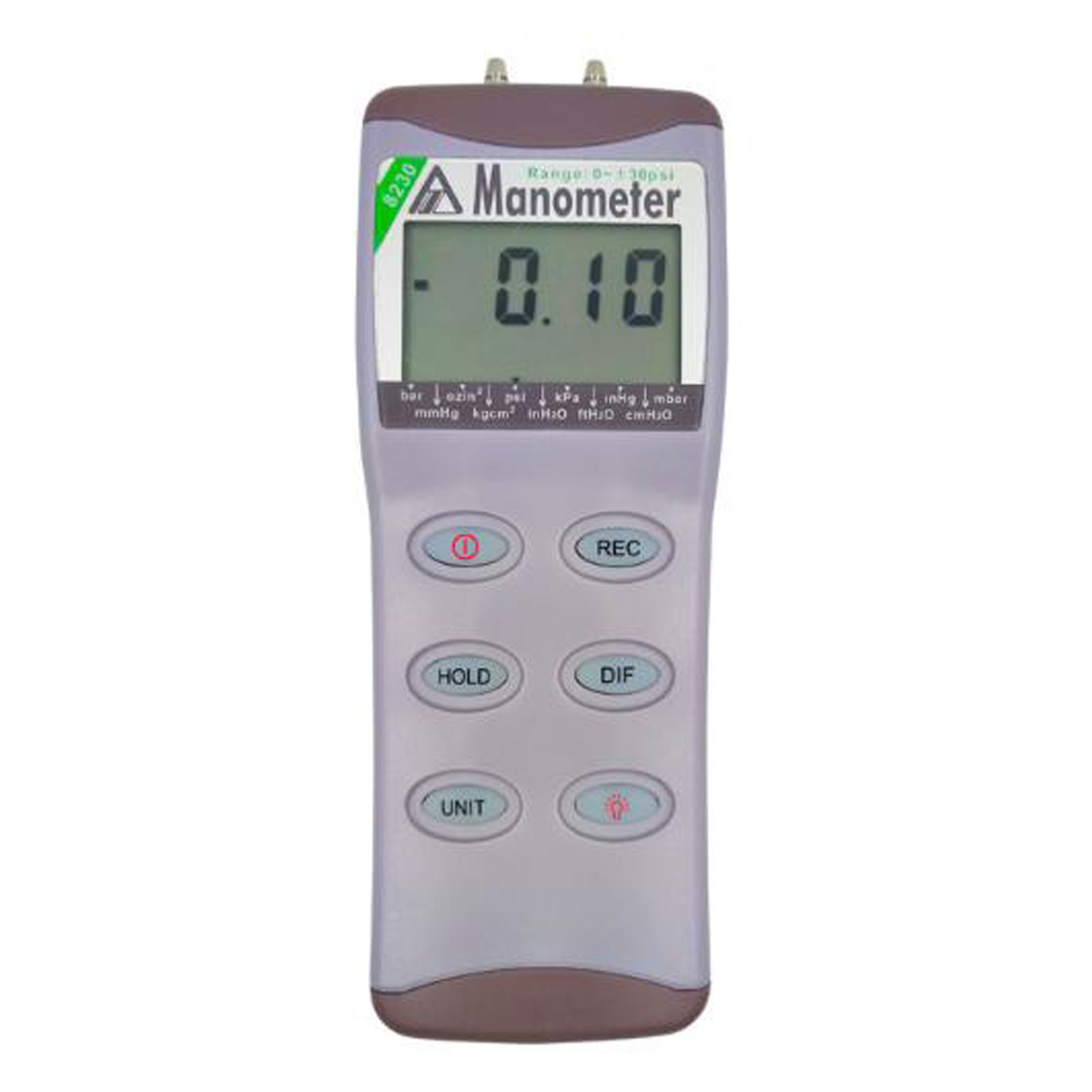 Portable Digital Manometer AZ8230 Differential Pressure Meter range 0-30Psi Resolution 0.02psi
Portable Digital Manometer AZ8230 Differential Pressure Meter range 0-30Psi Resolution 0.02psi