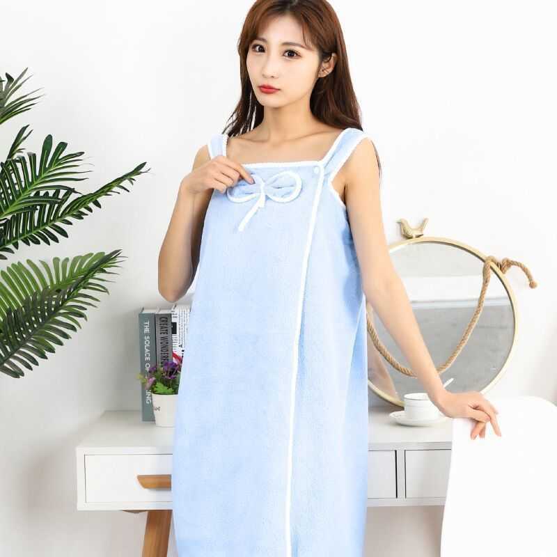 Wearable Bath Towels Superfine Fiber Towels Soft Absorbent Chic Towel for Autumn Winter Hotel Home Bathroom Gifts Women Bathrobe Blanket