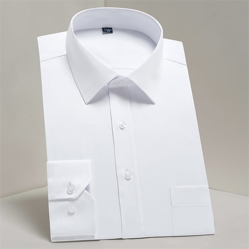 Plus Size Men's Basic Standard-fit Long Sleeve Dress Shirt Solid/striped Formal Business White Work Office Classic Male 220322, 19331
Plus Size Men's Basic Standard-fit Long Sleeve Dress Shirt Solid/striped Formal Business White Work Office Classic Male 220322, 19331