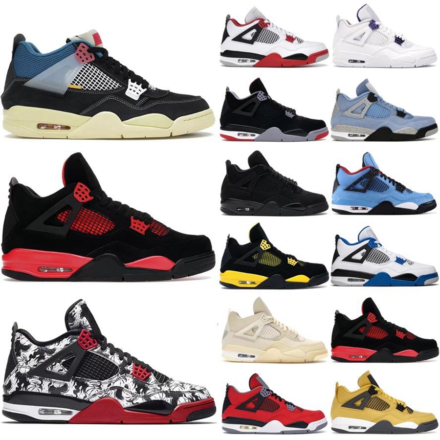 Jumpman 4 4s Basketball Shoes Red Thunder Columbia Black Canvas Columbia II Canyon Purple Taupe Haze Lightning Sail Womens Mens Sneakers Trainers 40-46
Jumpman 4 4s Basketball Shoes Red Thunder Columbia Black Canvas Columbia II Canyon Purple Taupe Haze Lightning Sail Womens Mens Sneakers Trainers 40-46