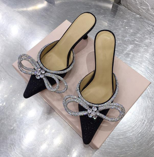 MACH& mach Rhinestone shiny bowtie High Heel Sandals and Slippers Slippers Satin Ladies Banquet Wedding Resort High-Heels shoes, Black
MACH& mach Rhinestone shiny bowtie High Heel Sandals and Slippers Slippers Satin Ladies Banquet Wedding Resort High-Heels shoes, Black