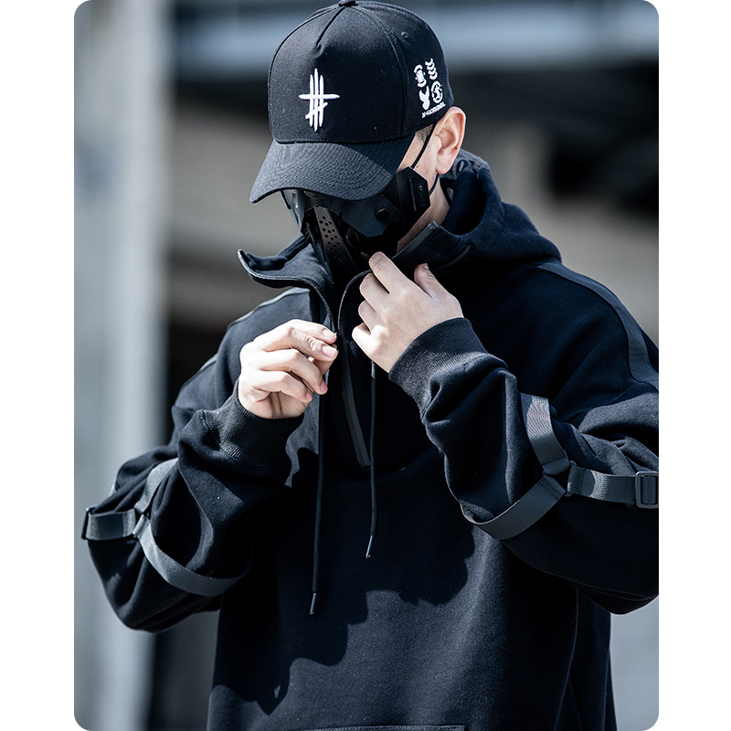 Autumn Winter Unisex Ribbon Cotton Hoodies Men's clothes Harajuku streetwear hooded Sweatshirt oversize Hiphop Half zipper loose 220816, Gray
Autumn Winter Unisex Ribbon Cotton Hoodies Men's clothes Harajuku streetwear hooded Sweatshirt oversize Hiphop Half zipper loose 220816, Gray