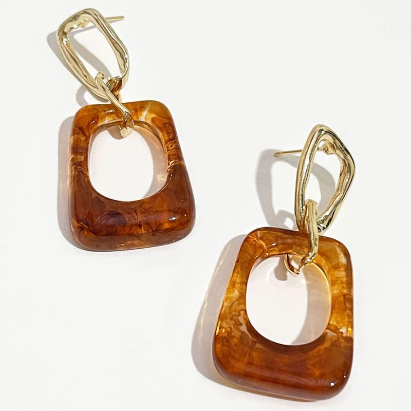 Dangle & Chandelier Peri'sBox French Vintage Brown Transparent Acrylic Drop Earring For Women Hollow Geometric Earrings Jewelry Accessor
Dangle & Chandelier Peri'sBox French Vintage Brown Transparent Acrylic Drop Earring For Women Hollow Geometric Earrings Jewelry Accessor