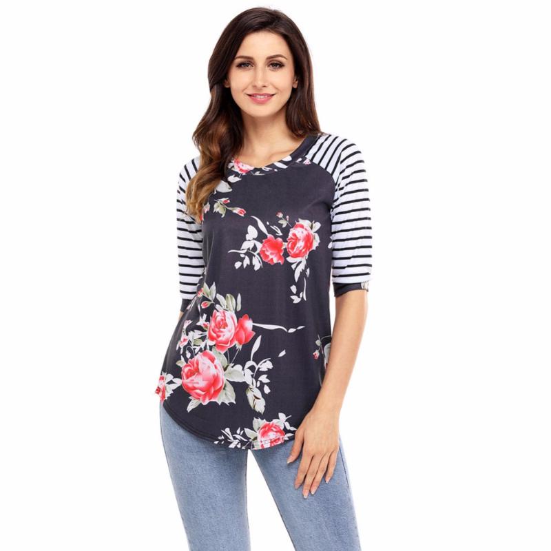 Women' T-Shirt European And American Spring Autumn Large Size Women' Seven-point Sleeve Crew Neck Printing T-shirtWomen
Women' T-Shirt European And American Spring Autumn Large Size Women' Seven-point Sleeve Crew Neck Printing T-shirtWomen