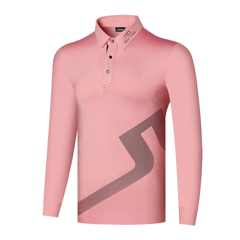 Golf Apparel JL Men s Sports and Leisure Outdoor Breathable Quick Drying Anti Shrink T Shirt Polo Top High Quality Long Sleeves 220712