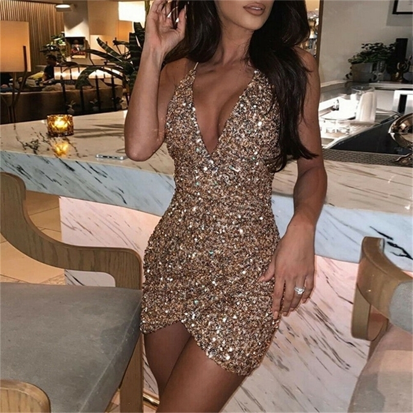 Sexy Women Sequins Glitter Sparkle Deep V Neck Halter Backless Bodycon Short Mini Dress Evening Party Wrap Hip Package Dress 220406, Champagne
Sexy Women Sequins Glitter Sparkle Deep V Neck Halter Backless Bodycon Short Mini Dress Evening Party Wrap Hip Package Dress 220406, Champagne
