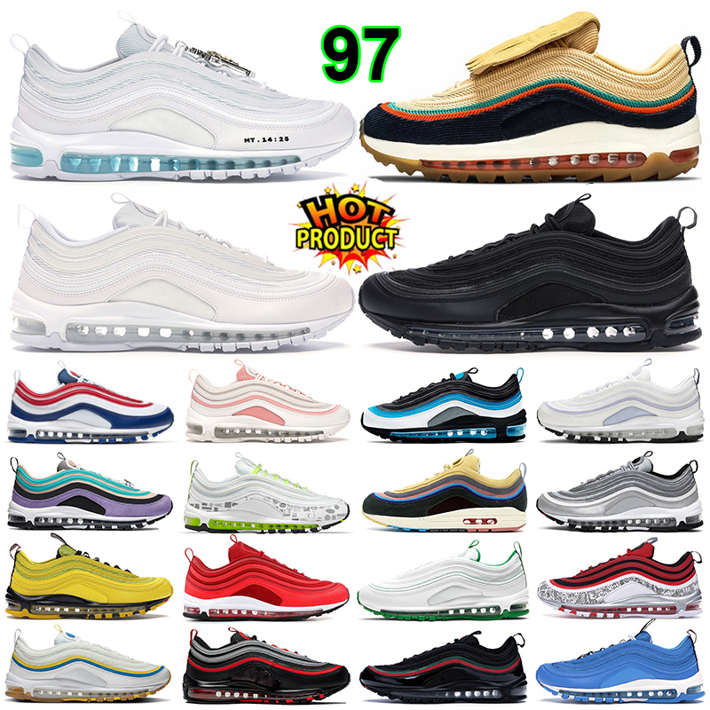 Men 97 97s OG Sneakers Running Shoes Chaussure Women Triple White Undefeated Black Sean Wotherspoon Bred Outdoor Sports Trainers 36-45, (6)
Men 97 97s OG Sneakers Running Shoes Chaussure Women Triple White Undefeated Black Sean Wotherspoon Bred Outdoor Sports Trainers 36-45, (6)
