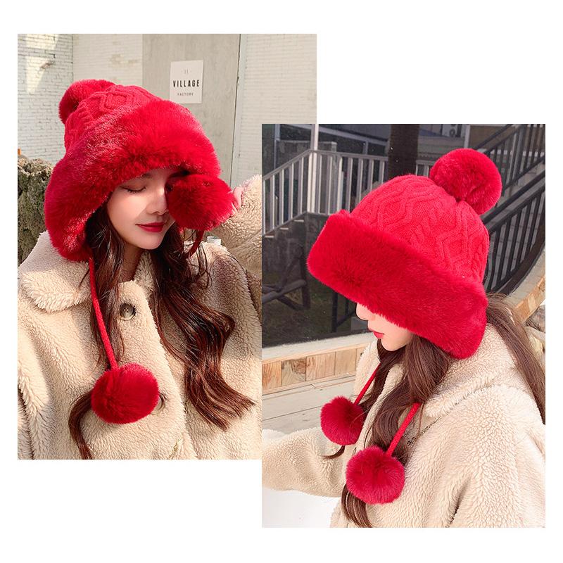 Berets Winter Thick Fluffy Hat Elegant Girls Ski Snow Cap Fashion Pompoms Women Beanie Hats Female Skullies Warm Knit Christmas
Berets Winter Thick Fluffy Hat Elegant Girls Ski Snow Cap Fashion Pompoms Women Beanie Hats Female Skullies Warm Knit Christmas