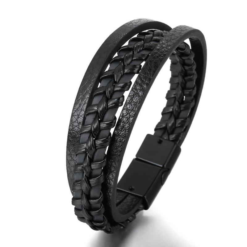 Charm Bracelets MIQIAO Leather Multi Layer Simple Korean Style Weave Bangle Wrist Band Bracelet For Men Boys Lover Friends Gift Fashion Jewe
Charm Bracelets MIQIAO Leather Multi Layer Simple Korean Style Weave Bangle Wrist Band Bracelet For Men Boys Lover Friends Gift Fashion Jewe