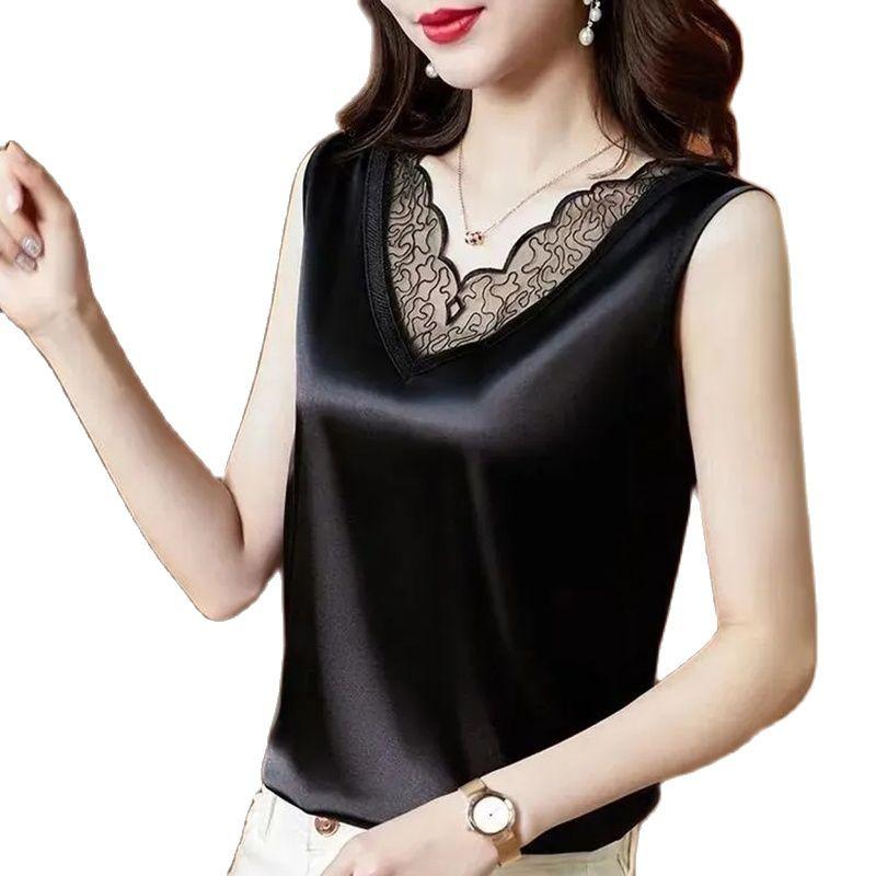 Women' Tanks & Camis Oversized Camisole Women Tops Summer V Neck Lace Sleeveless Casual Ladies Black Camisetas Tirantes MujerWomen, White
Women' Tanks & Camis Oversized Camisole Women Tops Summer V Neck Lace Sleeveless Casual Ladies Black Camisetas Tirantes MujerWomen, White