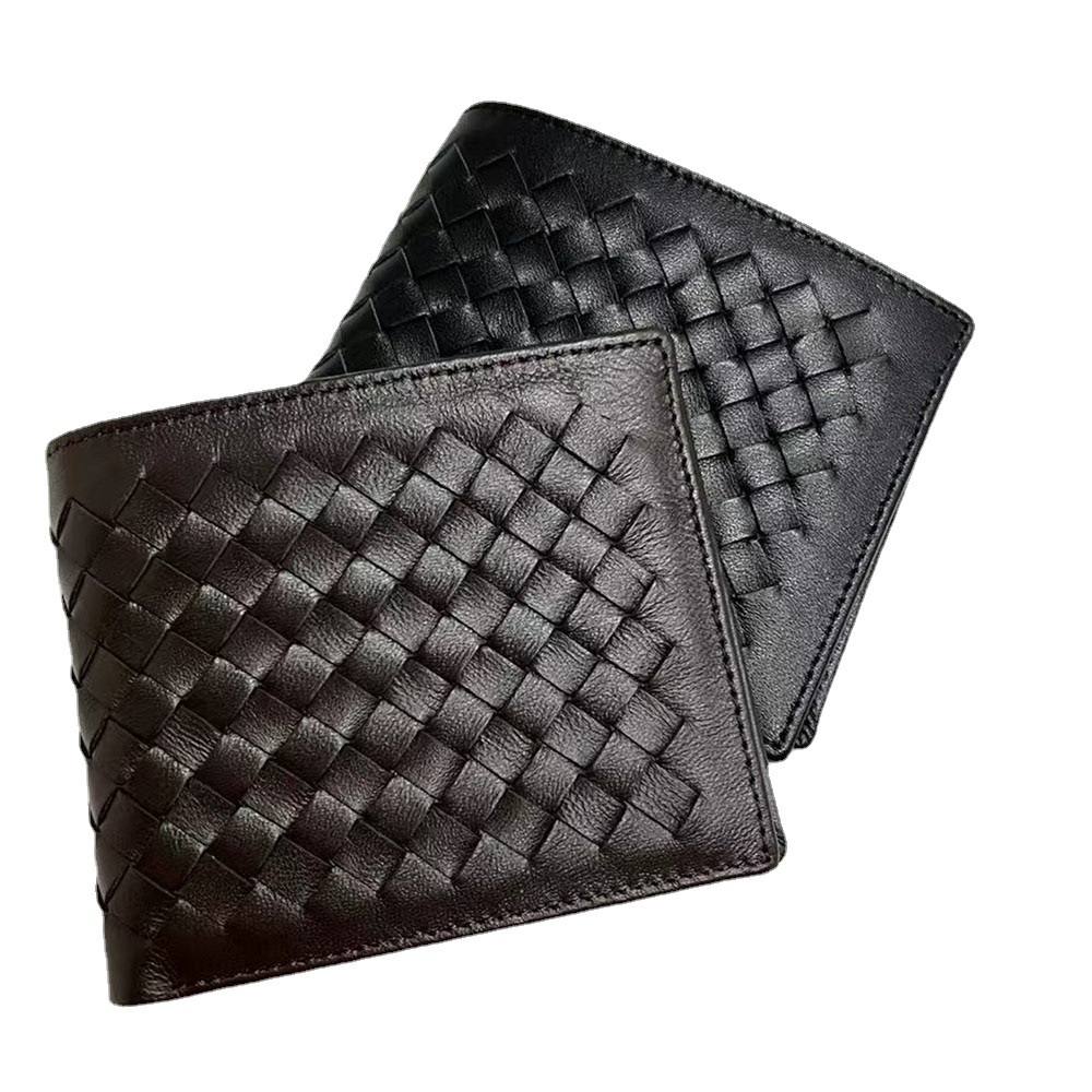 Men's Wallets Genuine Leather Sheepskin Short Money Clip Fashion Woven Card Houlder Simple Business Style 
Men's Wallets Genuine Leather Sheepskin Short Money Clip Fashion Woven Card Houlder Simple Business Style