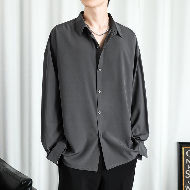 Men' Casual Shirts Men' Summer Thin Ice Silk Long-sleeved Shirt Ins High-end Handsome Loose Drape Trendy Male Gift For BoyfriendMen, Gn
Men' Casual Shirts Men' Summer Thin Ice Silk Long-sleeved Shirt Ins High-end Handsome Loose Drape Trendy Male Gift For BoyfriendMen, Gn