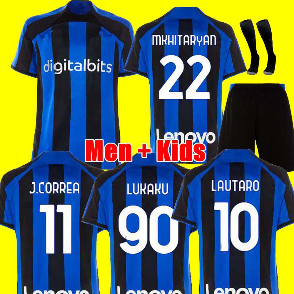 2022 2023 LUKAKU Inter Milans soccer jerseys CORREA DZEKO BARELLA LAUTARO SKRINIAR DE VRIJ 22 23 football shirt uniforms men kids kit sets 999 BROZOVIC, 22/23 home adult
2022 2023 LUKAKU Inter Milans soccer jerseys CORREA DZEKO BARELLA LAUTARO SKRINIAR DE VRIJ 22 23 football shirt uniforms men kids kit sets 999 BROZOVIC, 22/23 home adult