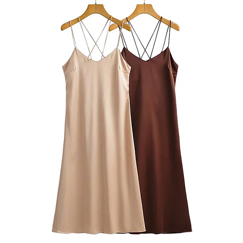 Casual Dresses Women Sexy Spaghetti Strap Midi Dress Sleeveless Backless A Line Ladies Club Party Vestidos Robe FemmeCasual, Coffee
Casual Dresses Women Sexy Spaghetti Strap Midi Dress Sleeveless Backless A Line Ladies Club Party Vestidos Robe FemmeCasual, Coffee