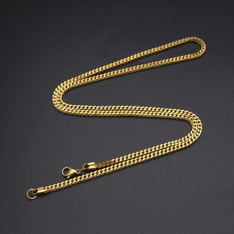 Chains High Quality Women Necklace Stainless Steel 60CM Chain Gold/Silver Color Mens For Wome GiftChains
Chains High Quality Women Necklace Stainless Steel 60CM Chain Gold/Silver Color Mens For Wome GiftChains