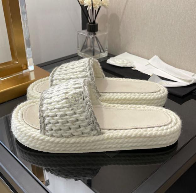 Luxury Braided Platform Slippers and Sandals Women's Ribbon Straw Chains Heightened Casual Vacation Ladies Flat Slippers, 01
Luxury Braided Platform Slippers and Sandals Women's Ribbon Straw Chains Heightened Casual Vacation Ladies Flat Slippers, 01